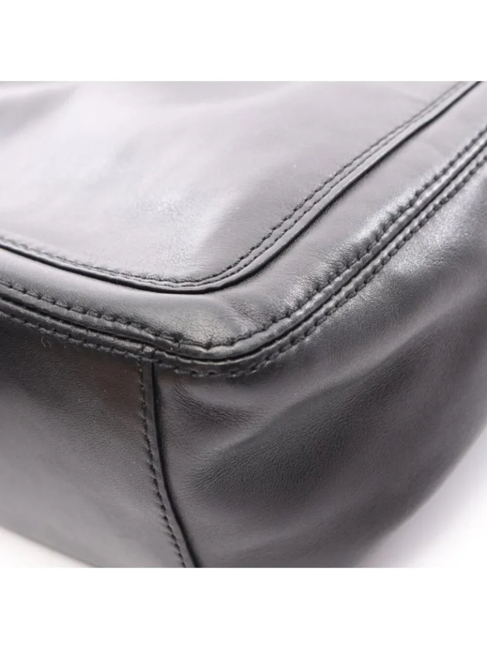 Chanel Shoulder Bag CC Logo Black Lambskin CC